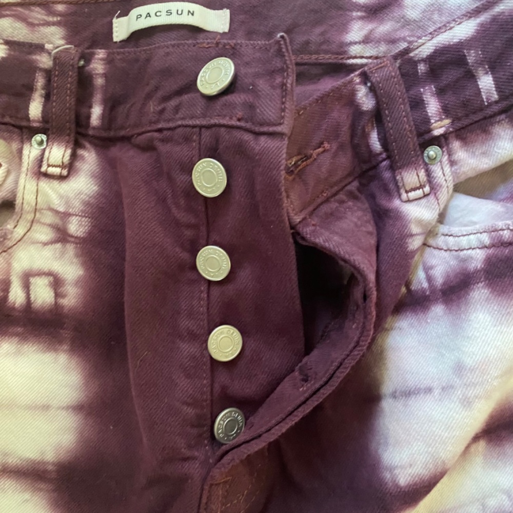 Pacsun classic 5 pocket high rise tie dye. - Picture 4 of 8